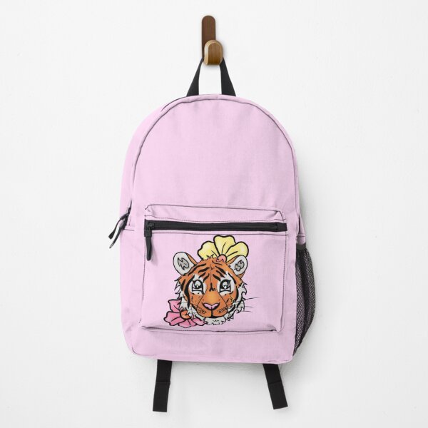 Item preview, Pink and Yellow Flower Tiger designed and sold by BioLushGraphics.