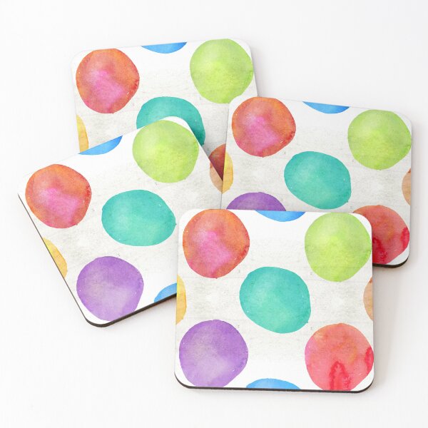 Item preview, Multicolored watercolor circles designed and sold by romanideco.