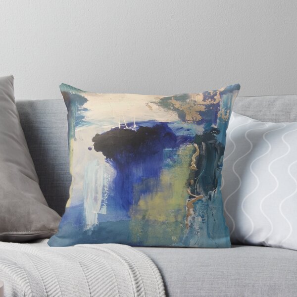 Blue Throw Pillow