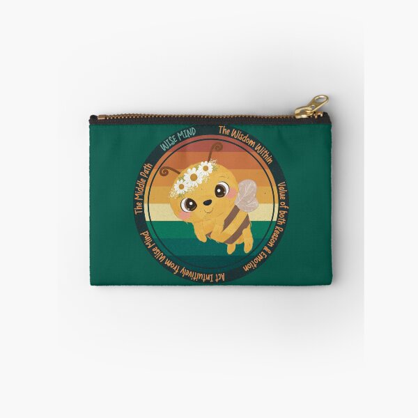 Item preview, Vintage Wise Bee Reminder: Wise Mind, Reason and Emotion, The Middle Path. You will get through this, you are worthy and deserving of care. designed and sold by Orianah.