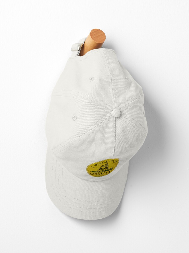 Alternate view of "I Will Not Comply" With Don't Tread on Me Rattlesnake Cap