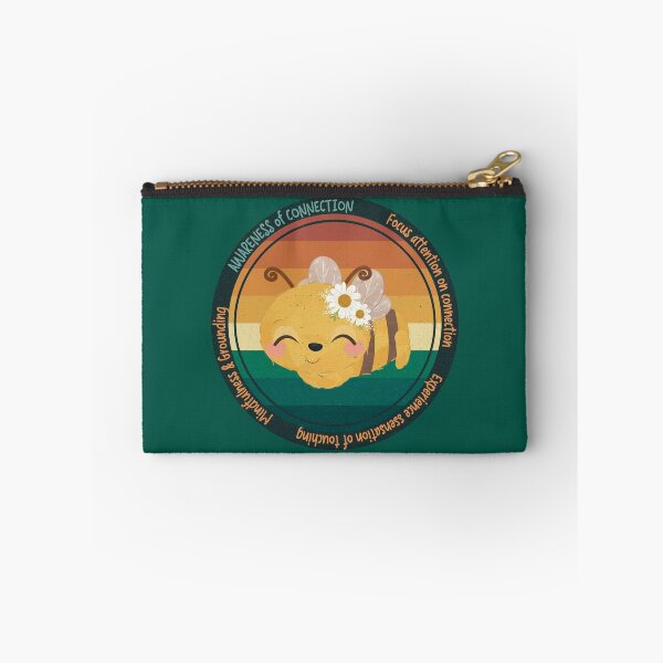 Item preview, Vintage Wise Bee Reminder: Practicing Mindfulness - Awareness of Connection. You will get through this, you are worthy and deserving of care. designed and sold by Orianah.