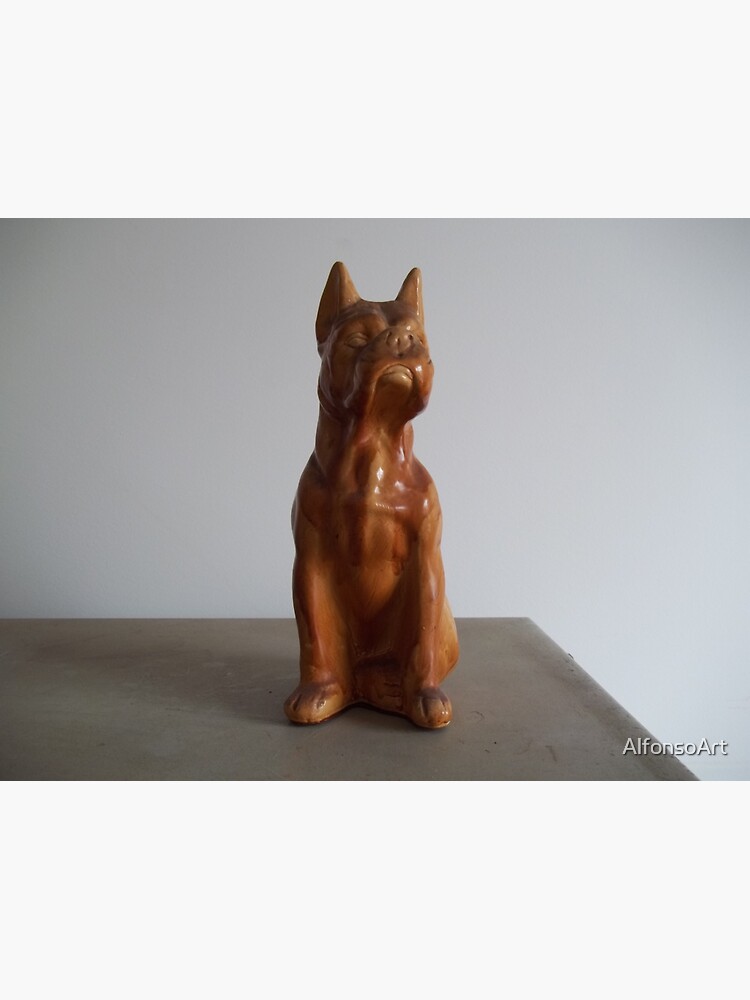 "22 cm plaster dog" Sticker for Sale by AlfonsoArt Redbubble