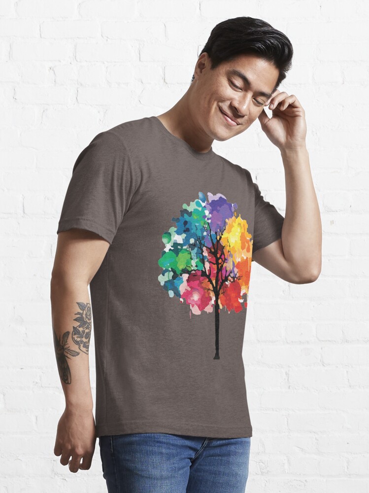 rainbow tree t shirt