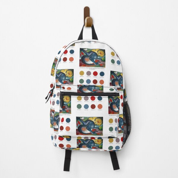 Item preview, Colour Palette of Two cats, blue and yellow by Franz Marc (1912) designed and sold by CoffeewithAnh.