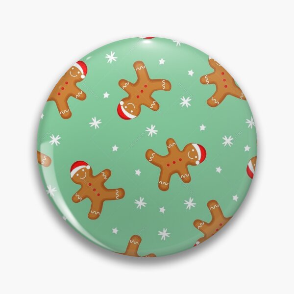 Artikelvorschau, Lebkuchenmann. Weihnachten. Grün. Weihnachtsmütze entworfen und verkauft von RoyalTacoBelle.