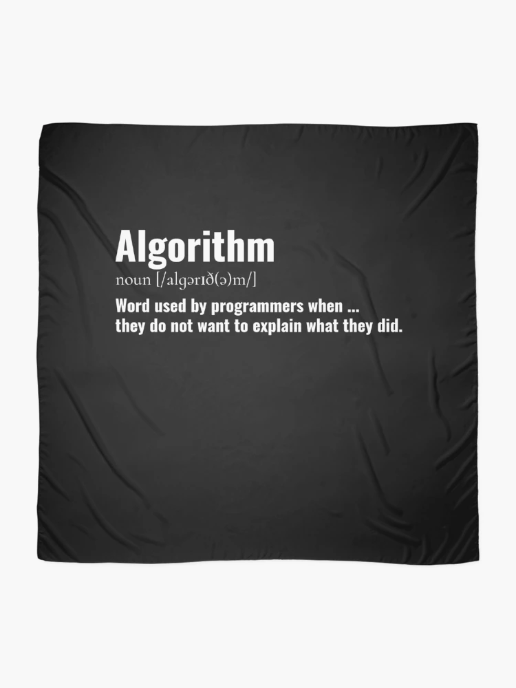 Thumbnail 2 of 3, Scarf, Computer Geek Algorithm Definition designed and sold by ComputerGeeksTs.