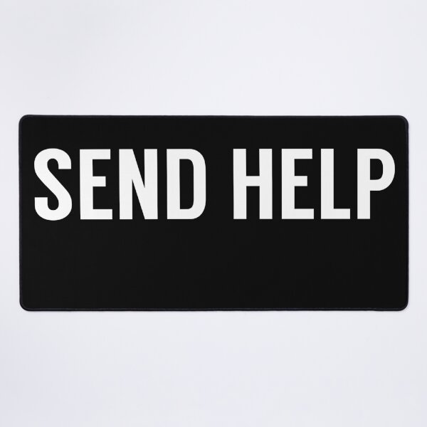 Item preview, Send Help Typography designed and sold by tinyteacups.