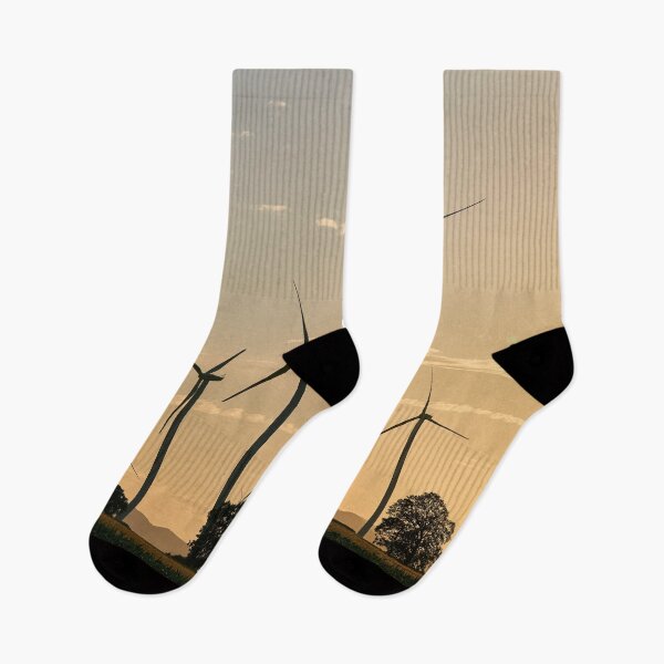 Item preview, Modern windmills at sunset designed and sold by RafaelLima7.