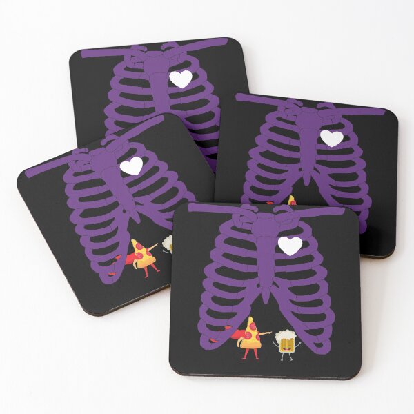 Item preview, Dad Skeleton Halloween Beer Pizza Funny Pregnancy Couple designed and sold by H2O-Shop.