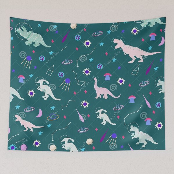 Item preview, dinosaurs in space designed and sold by thequeen9987.