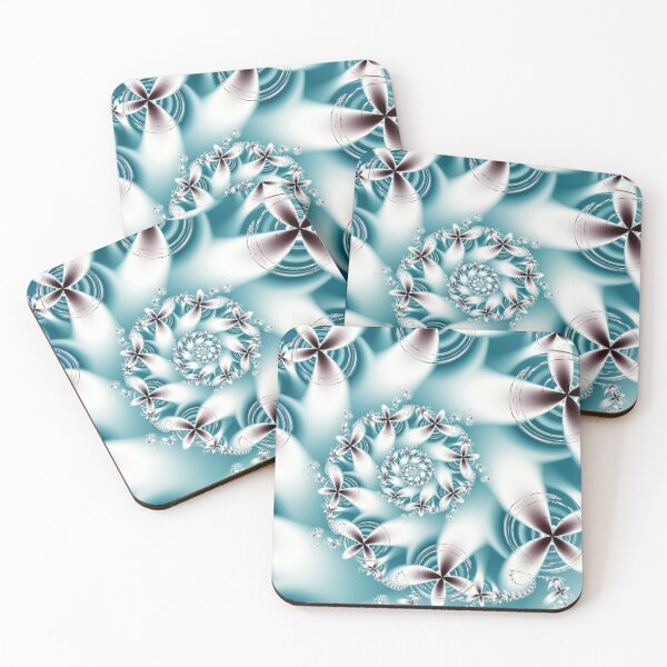 Item preview, Abstract Snowy floral fractal designed and sold by jmdoodlez.