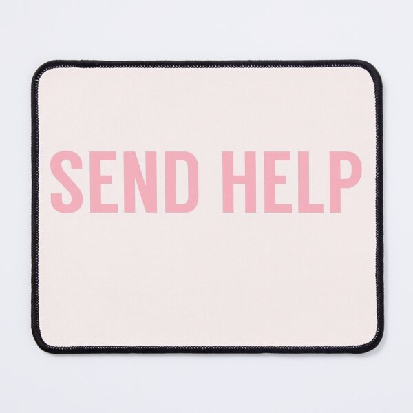 Item preview, Send Help Typography In Pink designed and sold by tinyteacups.