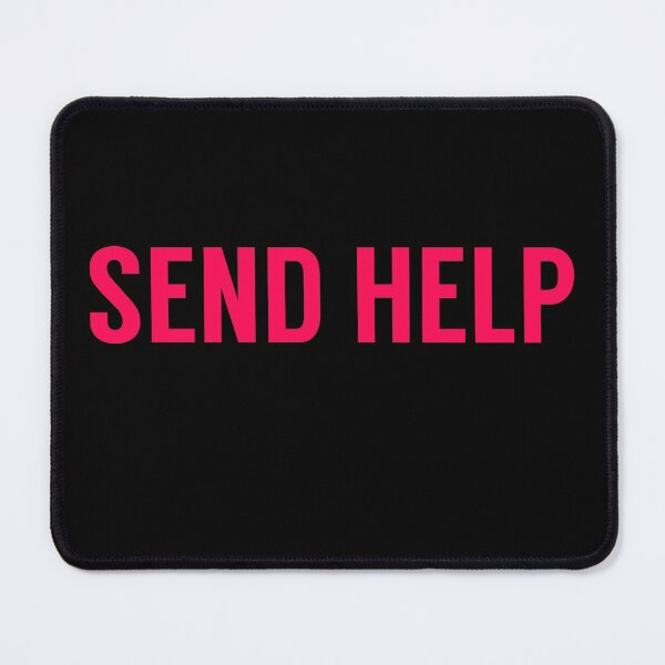 Item preview, Send Help Typography In Pink designed and sold by tinyteacups.