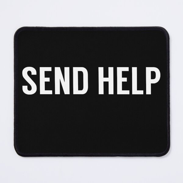 Item preview, Send Help Typography designed and sold by tinyteacups.
