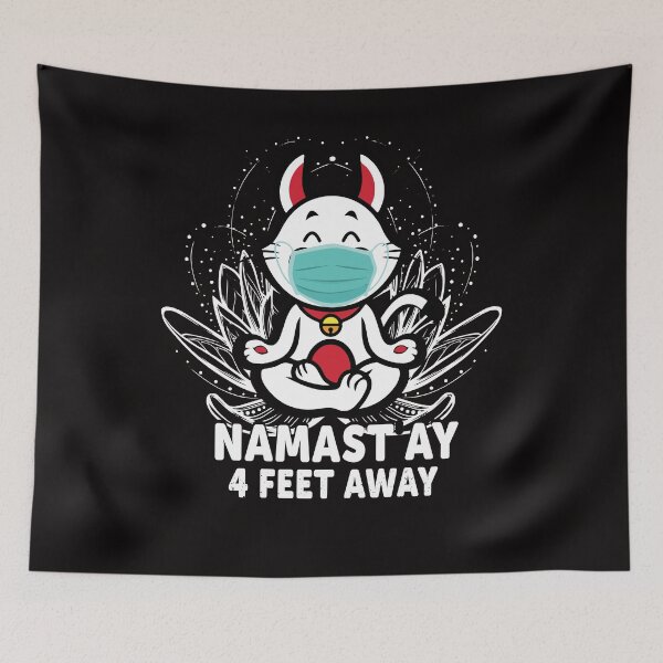 Item preview, Namastay 4 Feet Away Cat Yoga Funny designed and sold by verdecuddly.