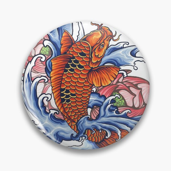 Item preview, Beautiful Koi Painting Japanese Koi Fish designed and sold by EpicArtz.