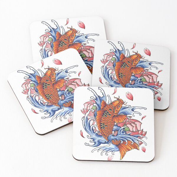 Item preview, Beautiful Koi Painting Japanese Koi Fish designed and sold by EpicArtz.