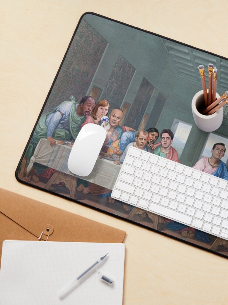 Thumbnail 3 of 5, Mouse Pad, The Last Supper Office Edition designed and sold by Flakey-.