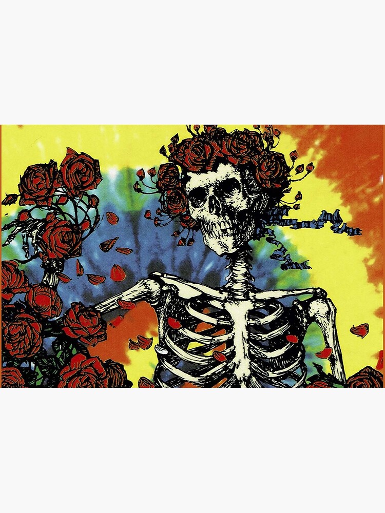 Tie Dye Skeleton Roses by Flakey-