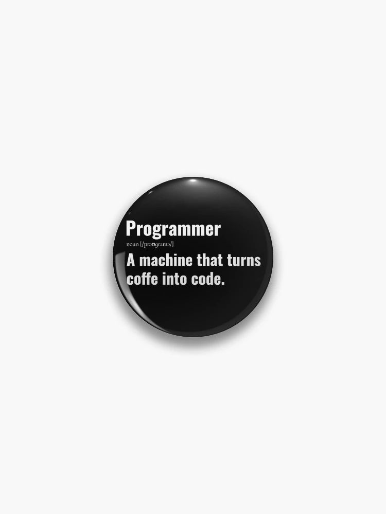 Thumbnail 1 of 3, Pin, Computer Geek Programmer Definition designed and sold by ComputerGeeksTs.
