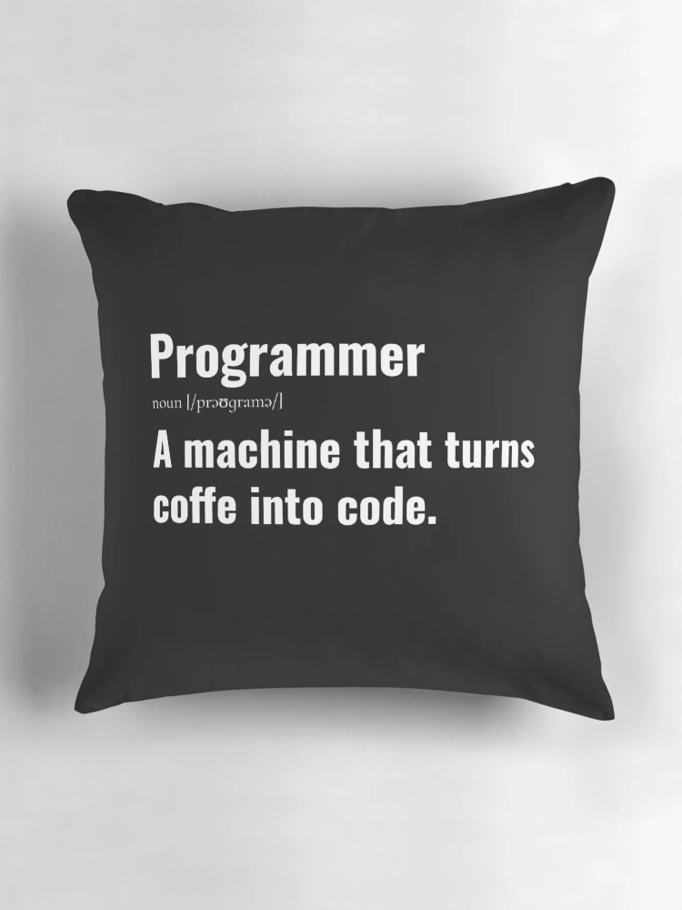 Thumbnail 3 of 4, Pillow, Computer Geek Programmer Definition designed and sold by ComputerGeeksTs.