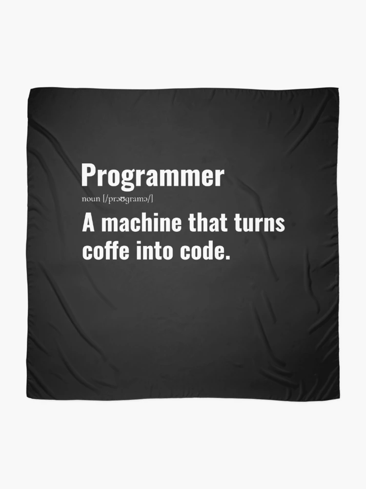 Thumbnail 2 of 3, Scarf, Computer Geek Programmer Definition designed and sold by ComputerGeeksTs.