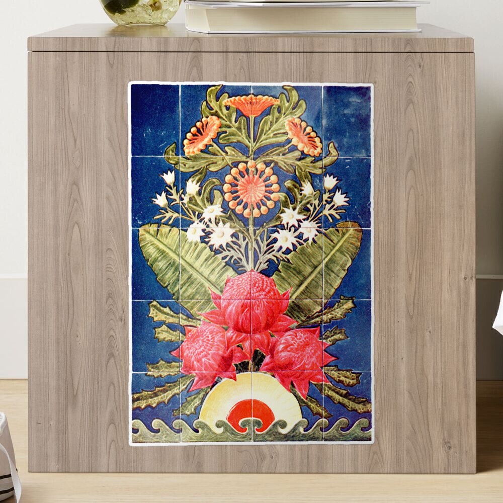 Classic Sydney Waratah Tiles Sticker