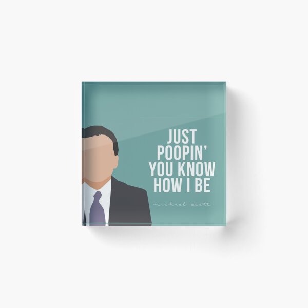 Item preview, Just Poopin' Michael Scott designed and sold by Flakey-.
