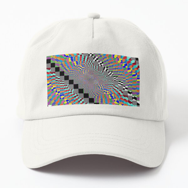 Trippy Colored Squares Dad Hat