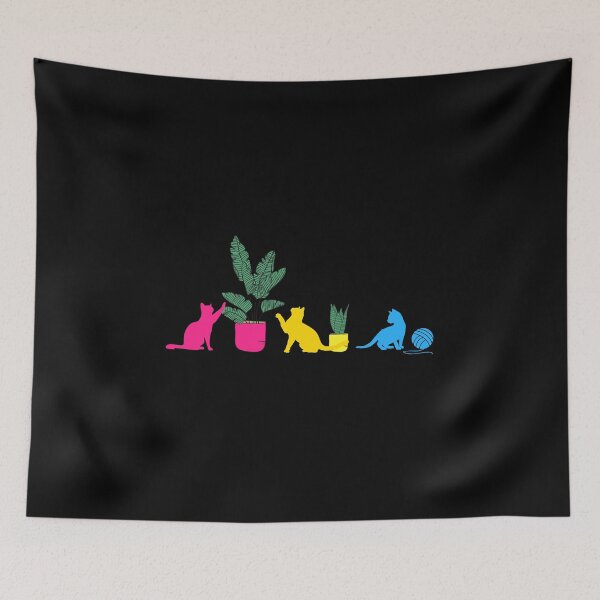 Item preview, Pan Cats and Plants. Pansexual Pride designed and sold by Subtle Pride Shop.