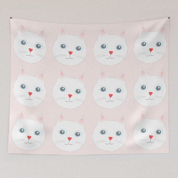 Item preview, Cute cat with red nose, cat with red nose, meowtallica, Cat Pate 2021, endless pattern,Red Nose Day designed and sold by bubbley2021.