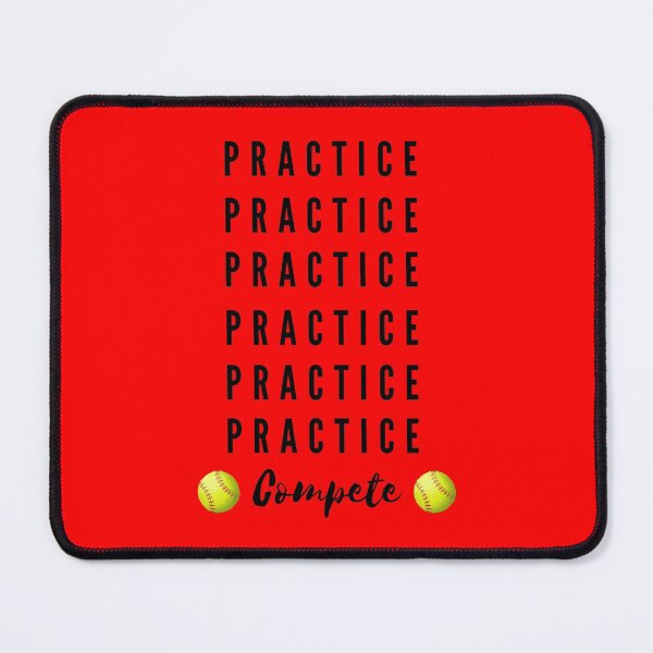 Item preview, Practice makes Perfect #Softballlife designed and sold by GeoTeasters.