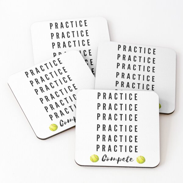 Item preview, Practice makes Perfect #Softballlife designed and sold by GeoTeasters.