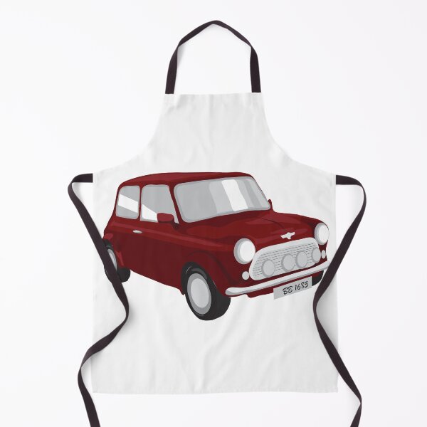 Item preview, Mini Austin Classic Car The Vintage car, Gift for Vintage car Lover, Illustration Red Car 1 designed and sold by BlareBlare.