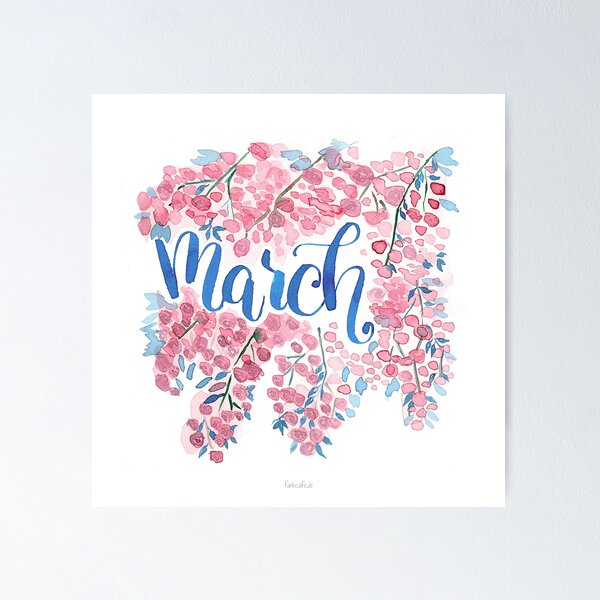 Item preview, March watercolor designed and sold by farbcafe.