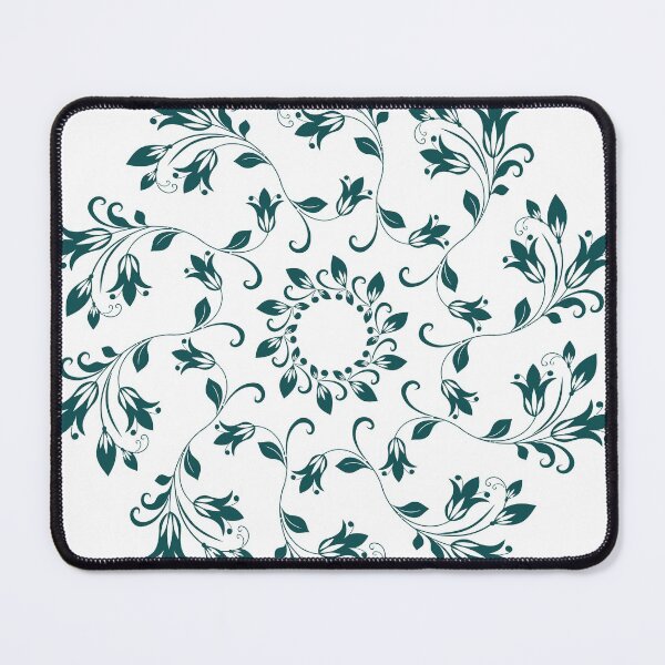 Item preview, Dark Teal Floral and Flourish Mandala designed and sold by Candice Davis.