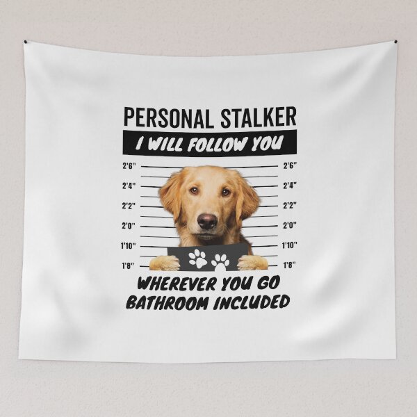Item preview, Personal Stalker – Golden Retriever designed and sold by More Cute Dogs.
