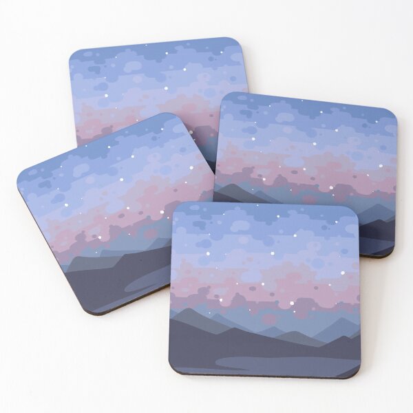 Item preview, Starry Pastel Mountains designed and sold by DiomediaDesigns.