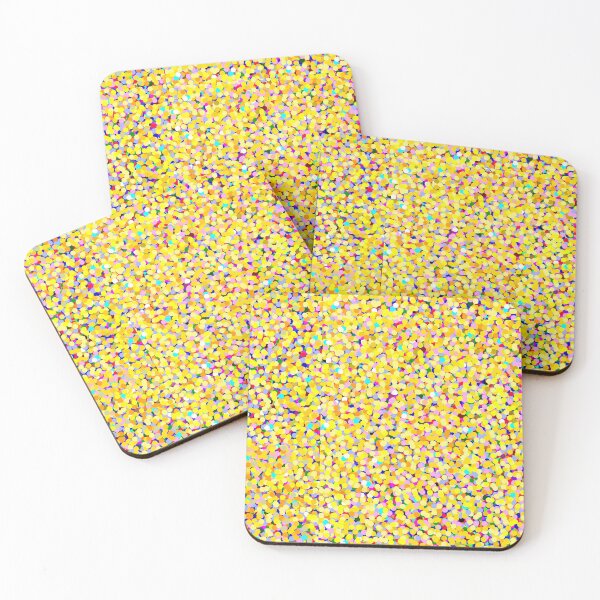 Item preview,  Bright Yellow Abstract Pointillism Dot Design- Knock-out designed and sold by TangledNonsense.