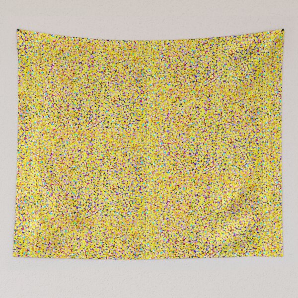 Item preview,  Bright Yellow Abstract Pointillism Dot Design- Knock-out designed and sold by TangledNonsense.