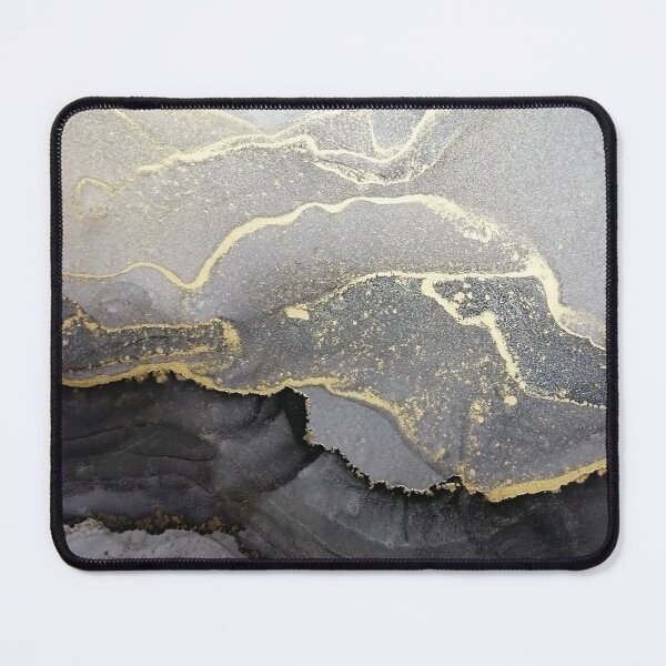 Item preview, Peinture abstraite élégante d'encre de marbre d'or noir designed and sold by PurityPublishin.