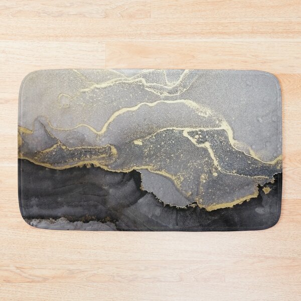 Item preview, Elegant black gold marble ink abstract painting  designed and sold by PurityPublishin.
