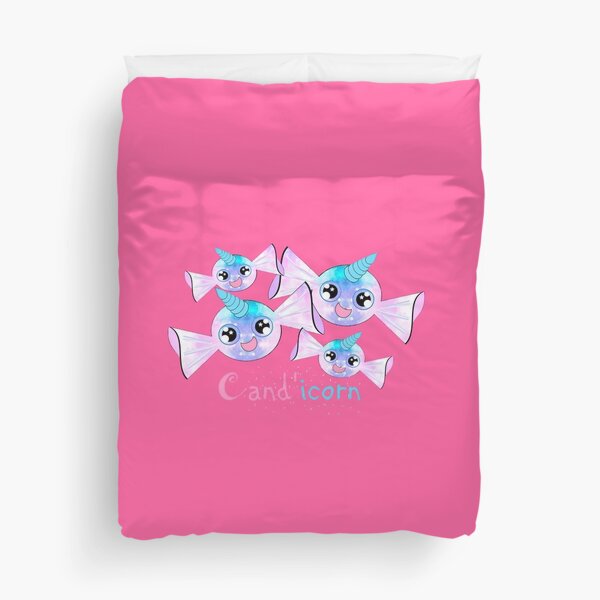 Cand'icorn - Kawaii Candy Unicorn Duvet Cover