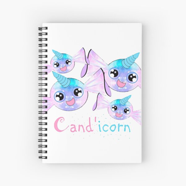 Cand'icorn - Kawaii Candy Unicorn Spiral Notebook