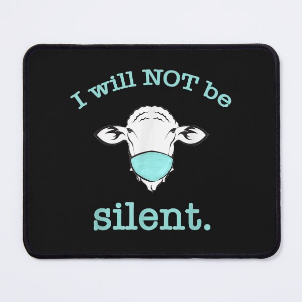 Item preview, Sheep Anti-Mask I Will Not Be Silent Liberty Patriotic Gift T-Shirt designed and sold by Knight-Saverin.