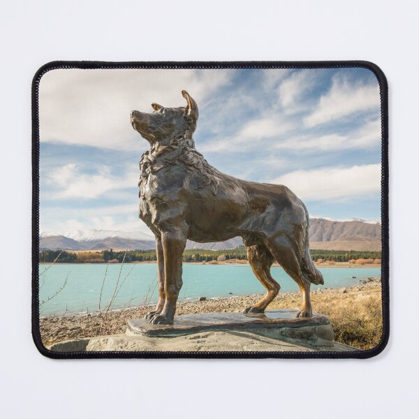 Item preview, Estatua del Border Collie en la Iglesia del Buen Pastor, lago Tekapo designed and sold by Images by Chris de Blank.