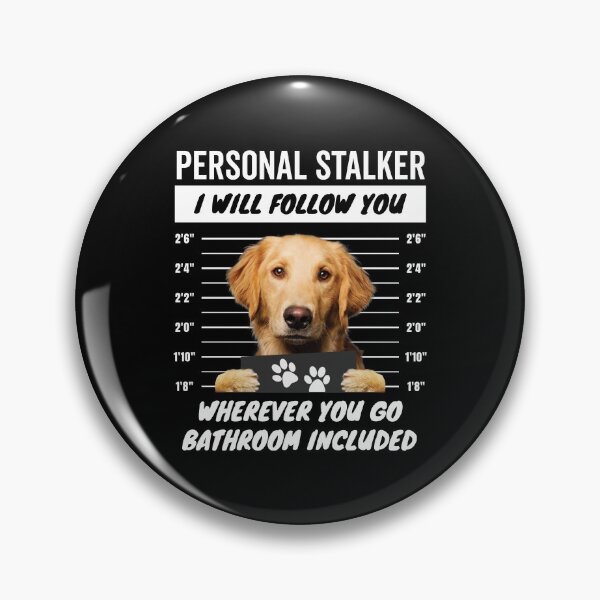 Artikelvorschau, Persönlicher Stalker – Golden Retriever entworfen und verkauft von More Cute Dogs.