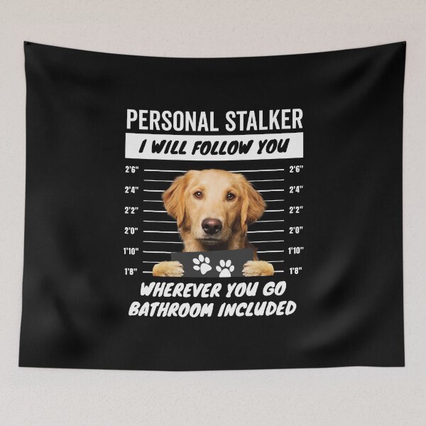 Item preview, Personal Stalker – Golden Retriever designed and sold by More Cute Dogs.