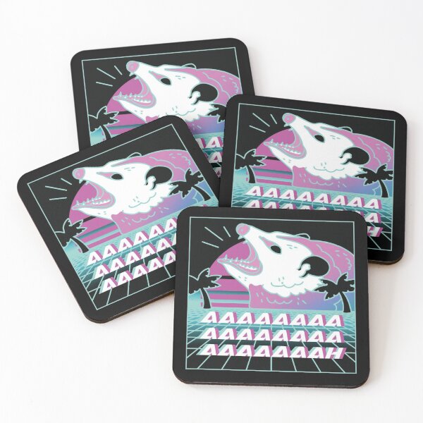 Item preview, Screaming Retrowave Possum designed and sold by 0ylwy.
